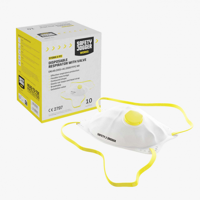 Masca de protectie STORA V P2 pachet de 10 bucati, Safety Jogger [2]