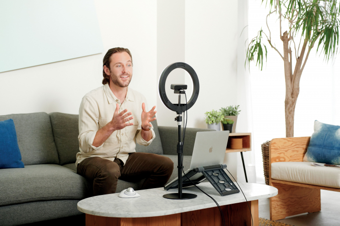Suport de birou telescopic Kensington A1010 pentru microfoane de videoconferinta, camere web si sisteme de iluminat, negru [8]