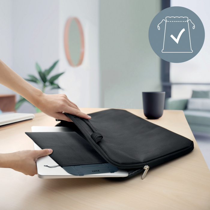 Suport Ergonomic Leitz Ergo Slim – Ajustabil, Aluminiu, Reciclabil, Gri-Carbune [5]