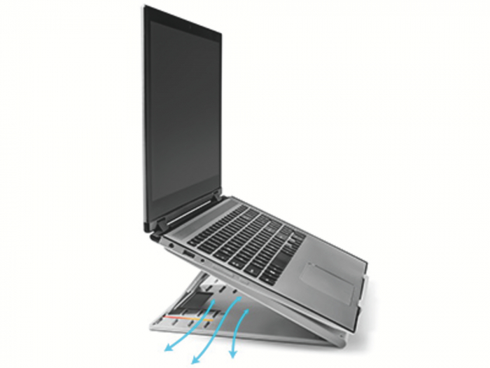 Suport pentru laptop Kensington SmartFit Easy Riser, cu spatiu pentru racire, pentru diagonale de pana la 17", gri [8]