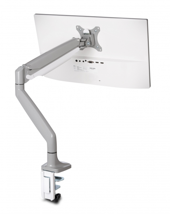 Suport pentru monitor Kensington One-Touch, cu un brat ajustabil, alb [3]