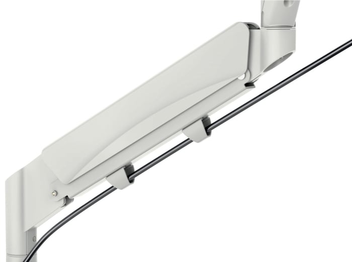 Suport pentru monitor Leitz Ergo, 2 brate ajustabile si extensibile, cu fixare pe birou, suport pentru laptop inclus, gri [6]