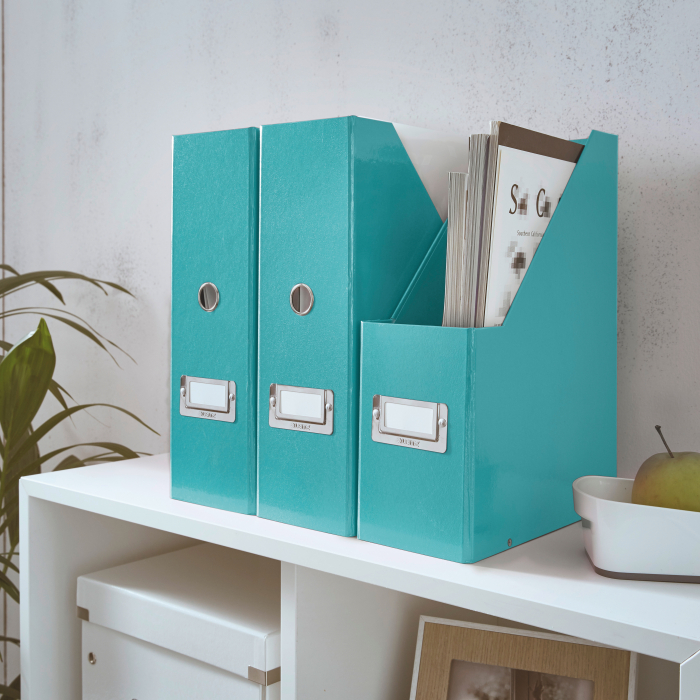 Suport vertical Leitz WOW Click&Store, turcoaz [2]