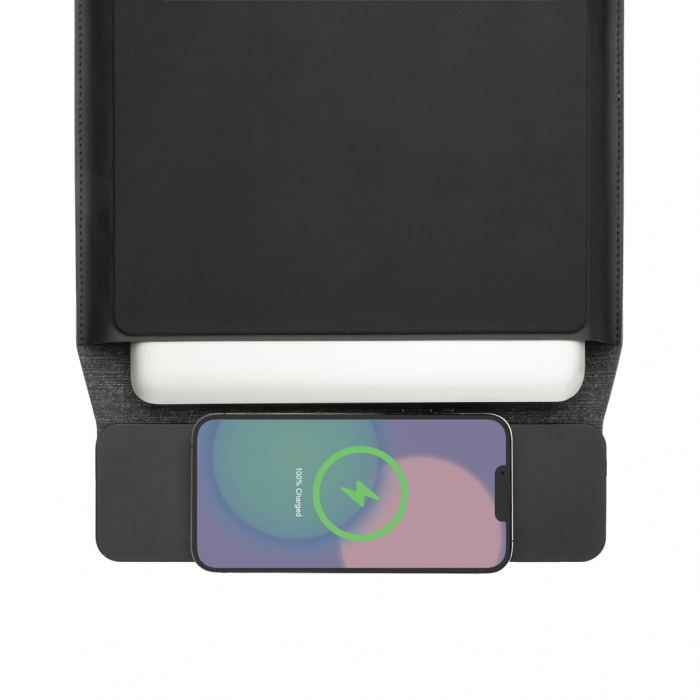 Husa laptop 14-15.6" cu incarcare wireless magnetica 15W Swiss Peak, poliester reciclat [7]