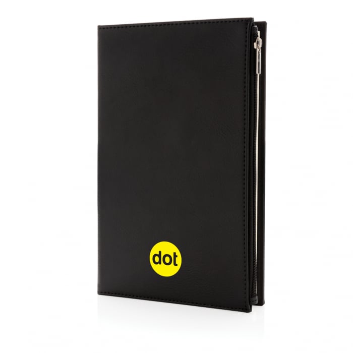 Agenda multifunctionala A5 Swiss Peak PU cu buzunar fermoar – personalizabila [7]