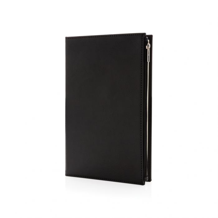 Agenda multifunctionala A5 Swiss Peak PU cu buzunar fermoar – personalizabila [2]