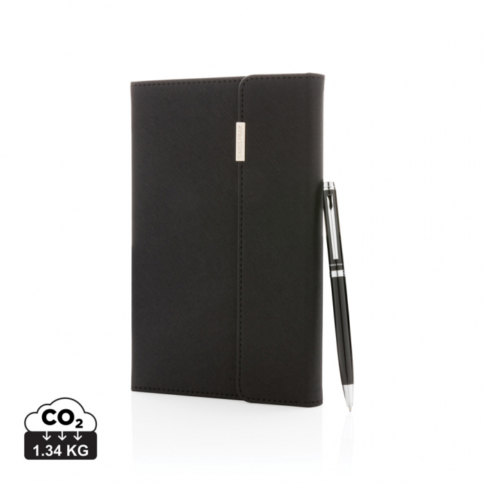Agenda A5 Swiss Peak Deluxe cu pix – 160 pagini, coperta PU eleganta [1]