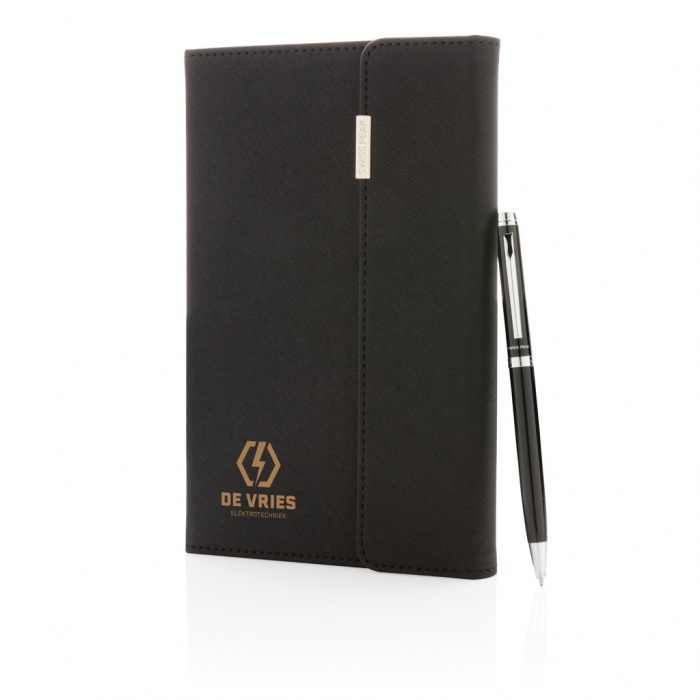 Agenda A5 Swiss Peak Deluxe cu pix – 160 pagini, coperta PU eleganta [8]