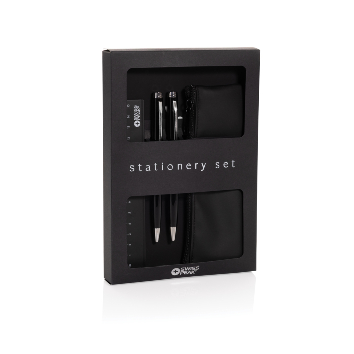Set papetarie Swiss Peak OSLO RCS, agenda A5, 2 pixuri, rigla si etui, cutie FSC® [7]