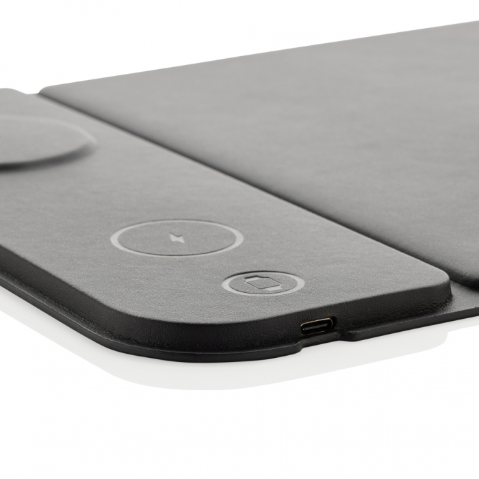 Mousepad cu incarcare wireless 3-in-1 15W Swiss Peak, PU reciclat RCS [5]