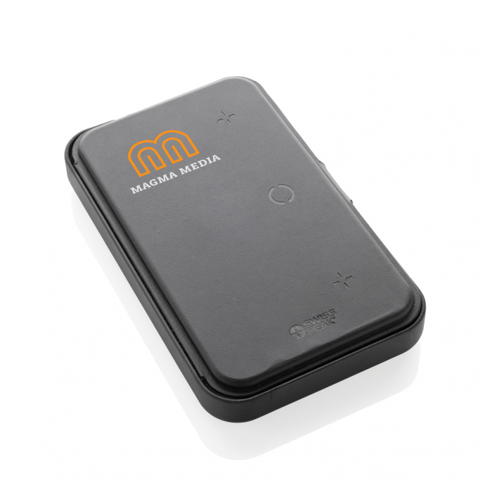 Geanta de calatorie cu incarcator wireless 3-in-1 15W Swiss Peak, poliester reciclat RCS [10]