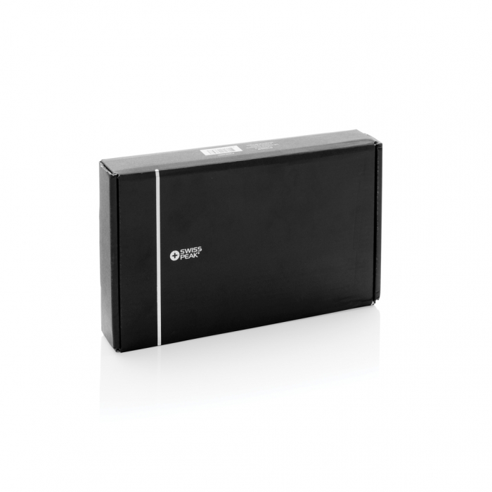 Geanta de calatorie cu incarcator wireless 3-in-1 15W Swiss Peak, poliester reciclat RCS [12]