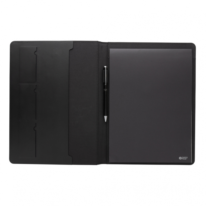 Portofoliu A4 Swiss Peak Script AWARE™ – rPET si PU reciclat, agenda FSC® [8]