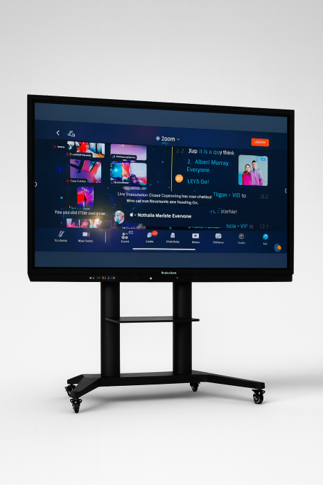 Tabla interactiva 75" Promethean ActivPanel Cobalt AP7E-A75-EU-1, 4K UHD, Android integrat, cu stand reglabil, second hand [4]