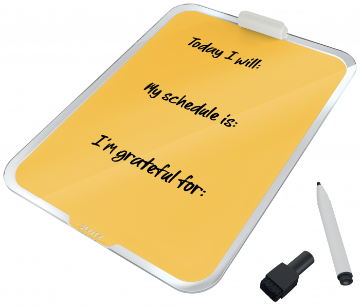 Tabla Leitz Cosy, sticla, pentru birou, marker inclus, cu trepied [3]