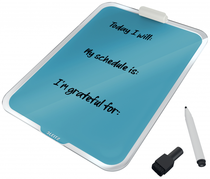 Tabla Leitz Cosy, sticla, pentru birou, marker inclus, cu trepied [3]