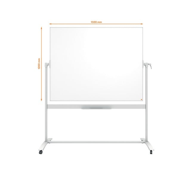 Tabla mobila NOBO Classic, otel emailat, 150x120 cm, magnetica, include marker si tavita [3]