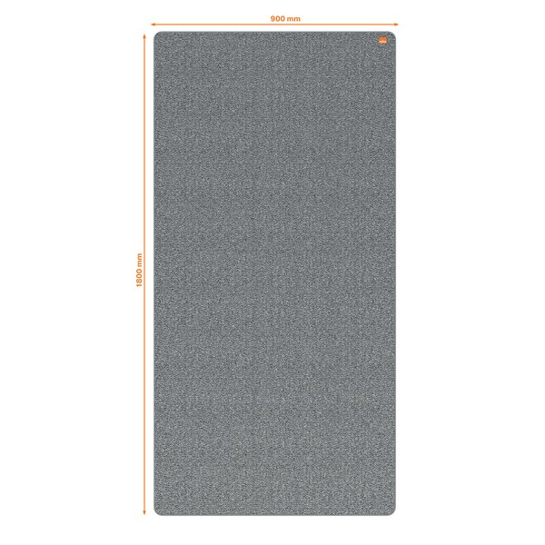 Tabla mobila NOBO Move & Meet, 180x90 cm, cu doua fete, material textil si magnetica, rama gri, alb-gri [4]