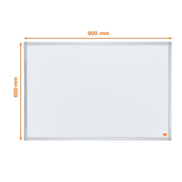 Tabla NOBO Essentials, otel lacuit, 90x60 cm, magnetica, include tavita, alb [5]