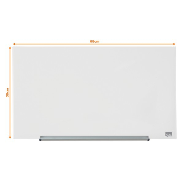 Tabla NOBO Impression Pro Widescreen 31", sticla, 68x38 cm, magnetica, include marker, tavita si magneti [3]