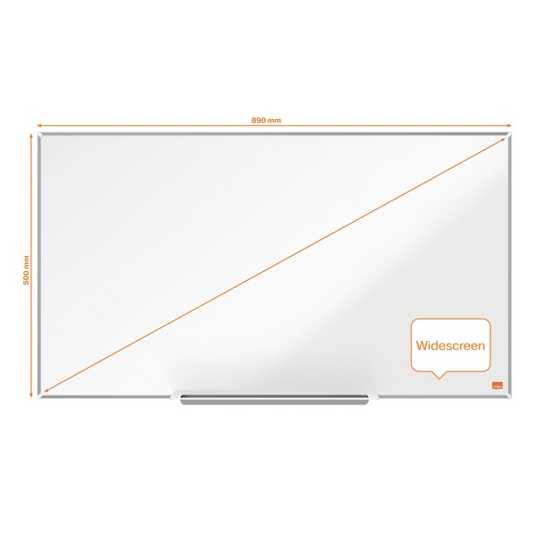 Tabla NOBO Impression Pro Widescreen 40", otel lacuit, 89x50 cm, magnetica, include marker si tavita [3]