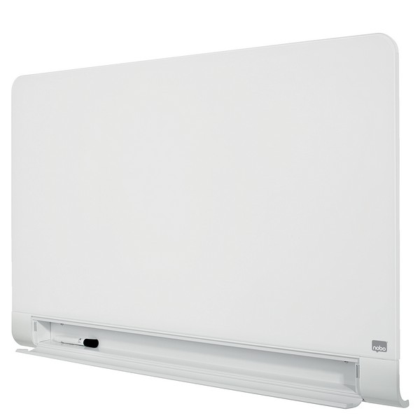Tabla NOBO Impression Pro Widescreen 45", sticla, 100x56 cm, magnetica, colturi rotunjite, include marker, tavita si magneti [2]