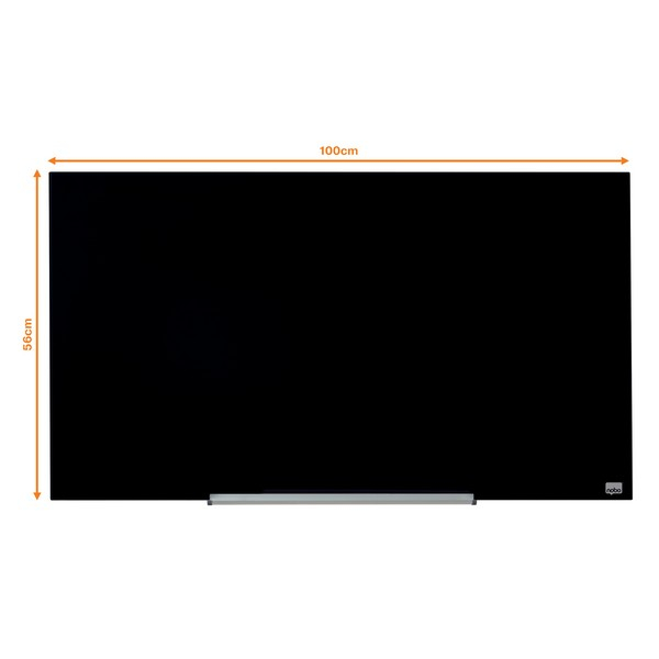 Tabla NOBO Impression Pro Widescreen 45", sticla, 100x56 cm, magnetica, include marker, tavita si magneti [3]