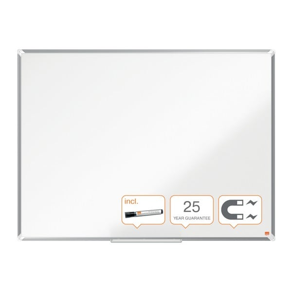 Tabla NOBO Premium Plus, otel emailat, 120x90 cm, magnetica, include marker si tavita [6]