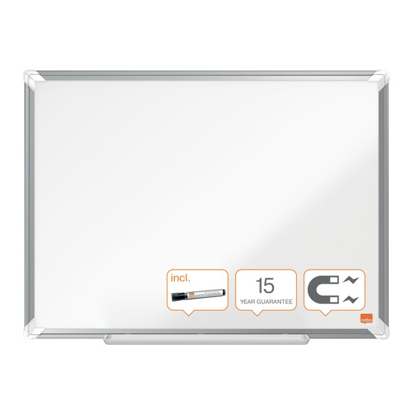 Tabla NOBO Premium Plus, otel lacuit, magnetica, include marker si tavita [5]