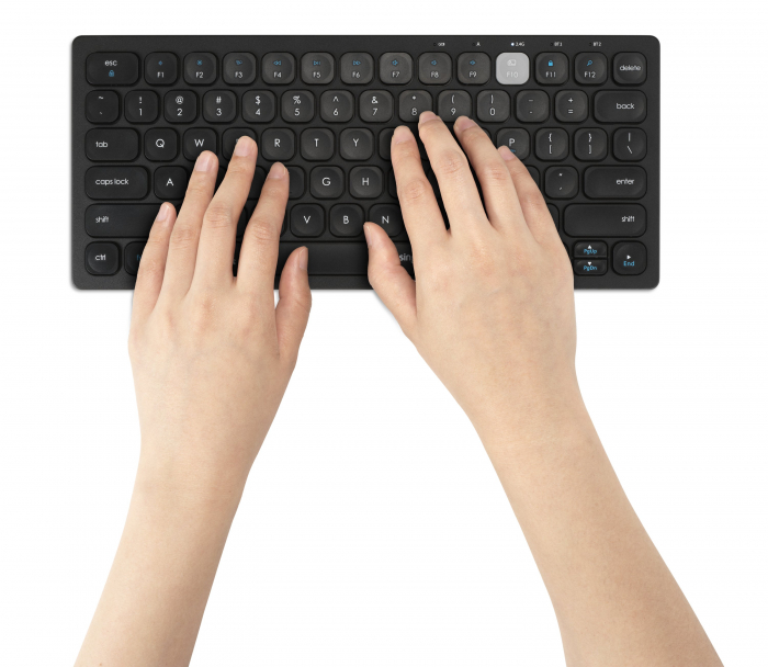 Tastatura Kensington, conexiune multipla, wireless sau bluetooth, indicator de baterie, negru [5]