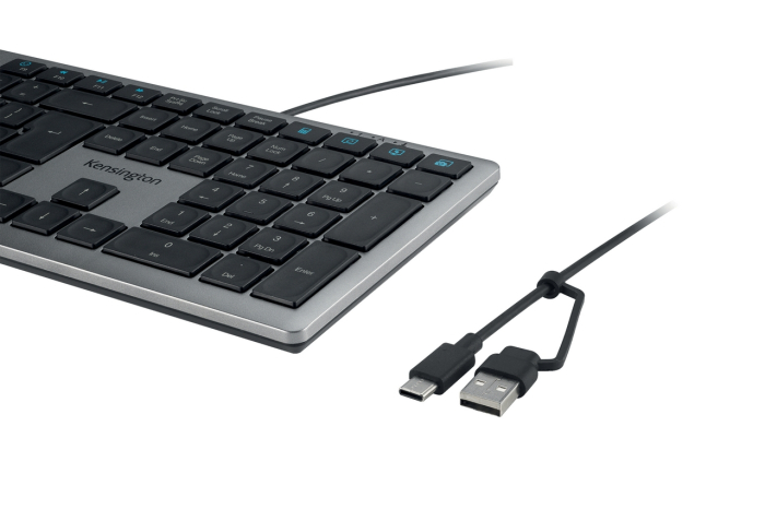 Tastatura KENSINGTON EQ KB515 reincarcabila USB-C cablu 150 cm [4]