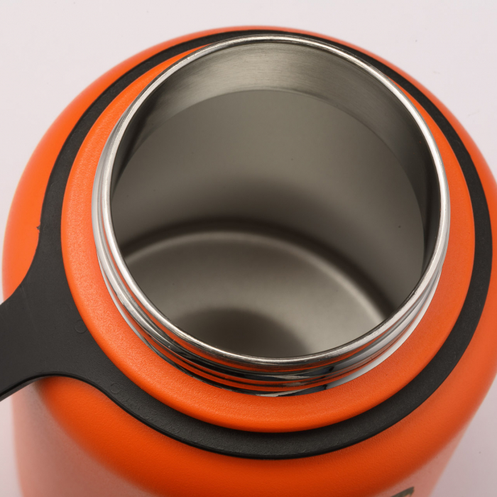 Termos alimentar cu pereti dubli 600 ml Colorissimo, negru [6]