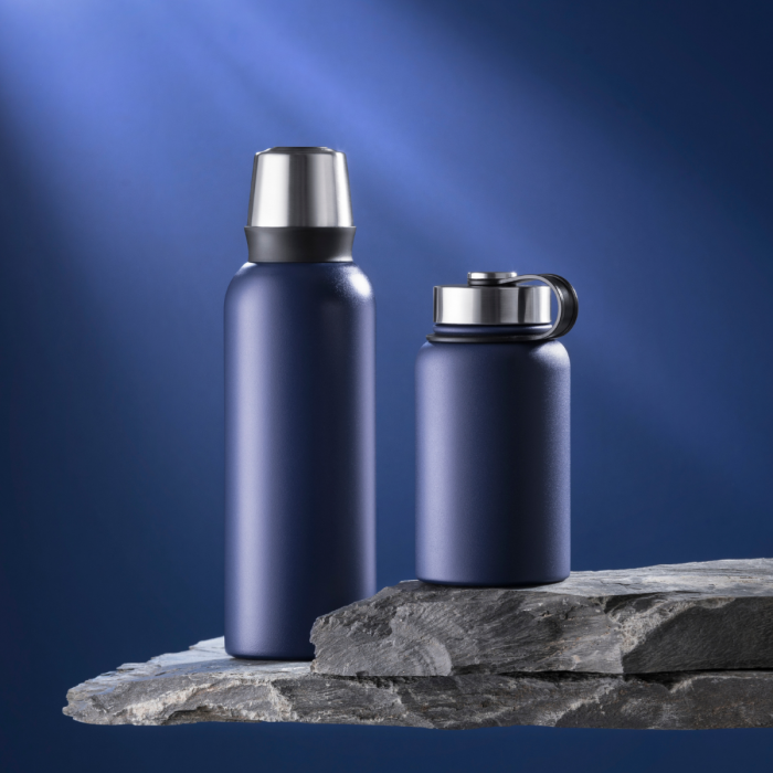 Termos alimentar cu pereti dubli 600 ml Colorissimo, negru [7]