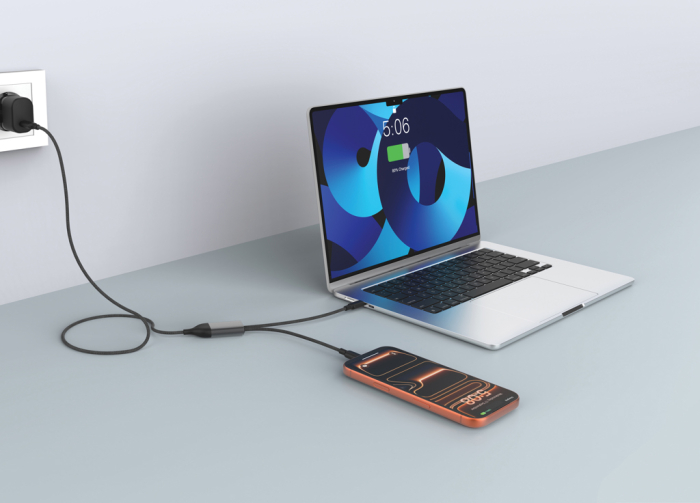 Cablu Terra RCS 100W Dual USB-C, incarcare simultana, 20W, transfer date 480 Mbps [6]