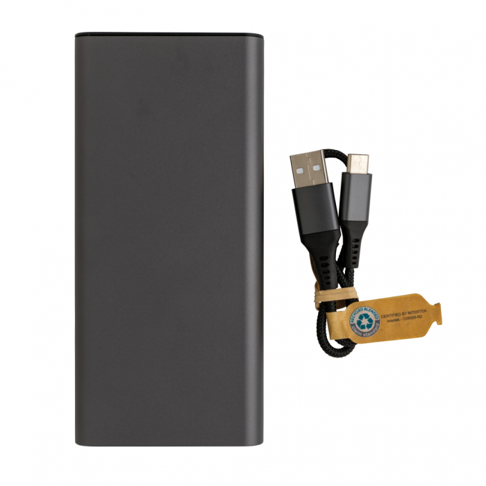 Powerbank 20.000 mAh aluminiu reciclat RCS, incarcare rapida 20W [4]