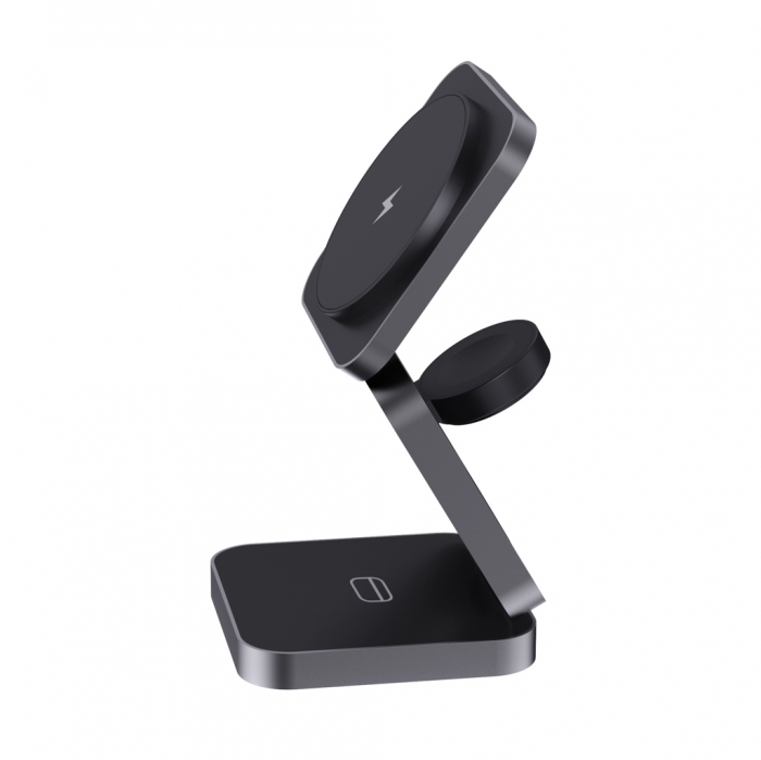 Incarcator wireless 3-in-1 Terra RCS, pliabil, aluminiu reciclat, 15W incarcare rapida [5]