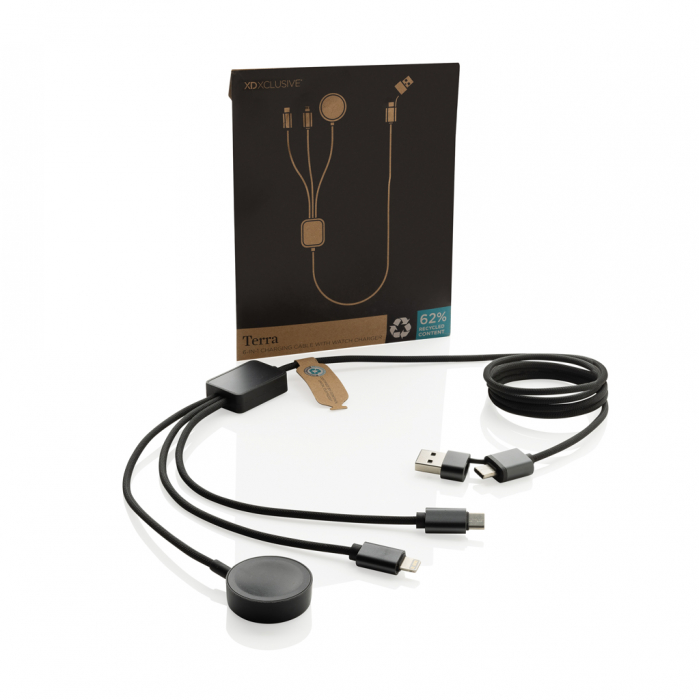 Cablu Terra 6-in-1 60W rPET RCS cu incarcator ceas [3]