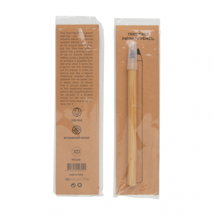 Creion eco-friendly din bambus, Infinity Tree Free, scriere 20.000 m [8]
