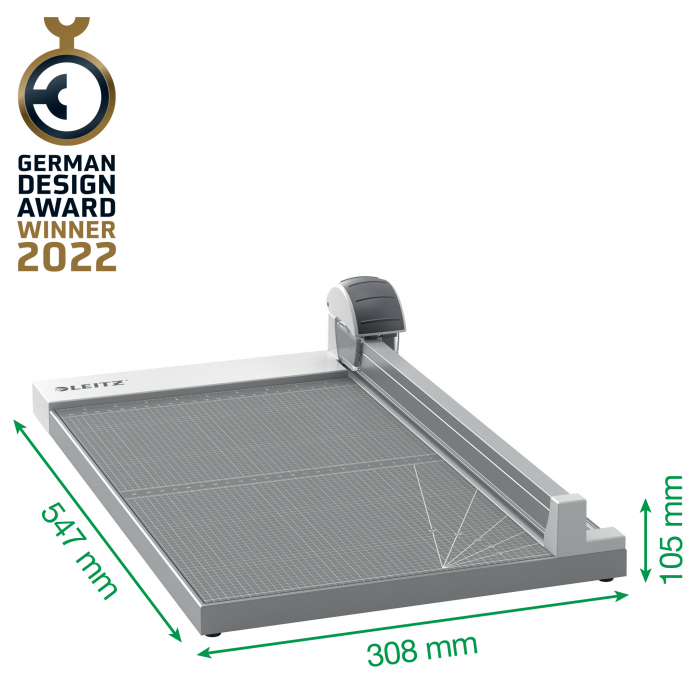 Trimmer Leitz Office Precision, A3, 15 coli, gri [2]