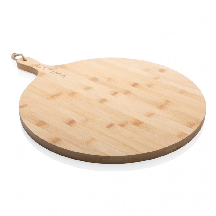 Tocator rotund Ukiyo din bambus natural 40 cm – servire eleganta, cutie cadou [5]