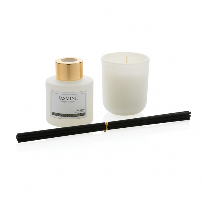 Set cadou Ukiyo – Lumanare parfumata si betisoare cu aroma de iasomie [4]