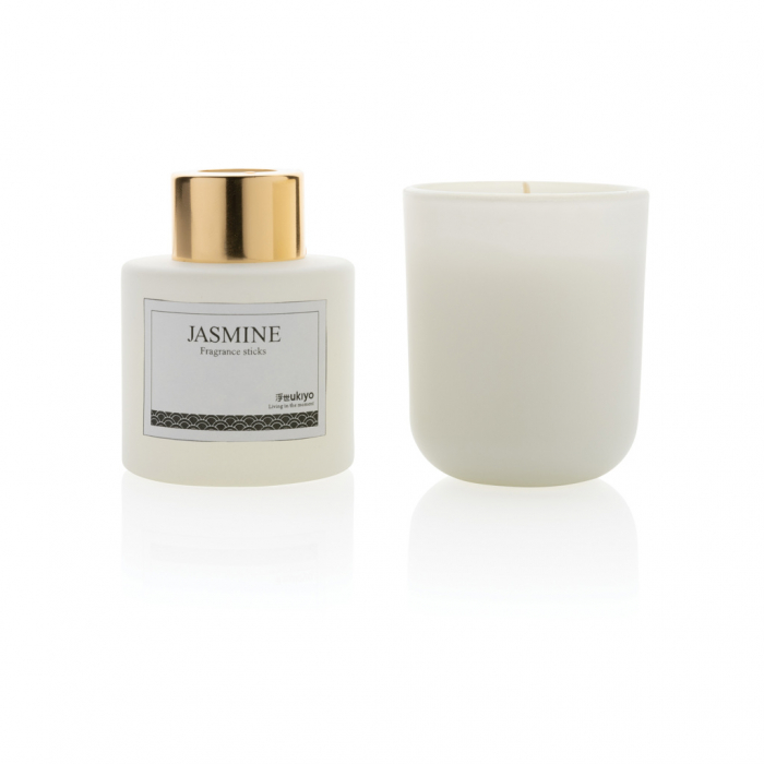 Set cadou Ukiyo – Lumanare parfumata si betisoare cu aroma de iasomie [5]