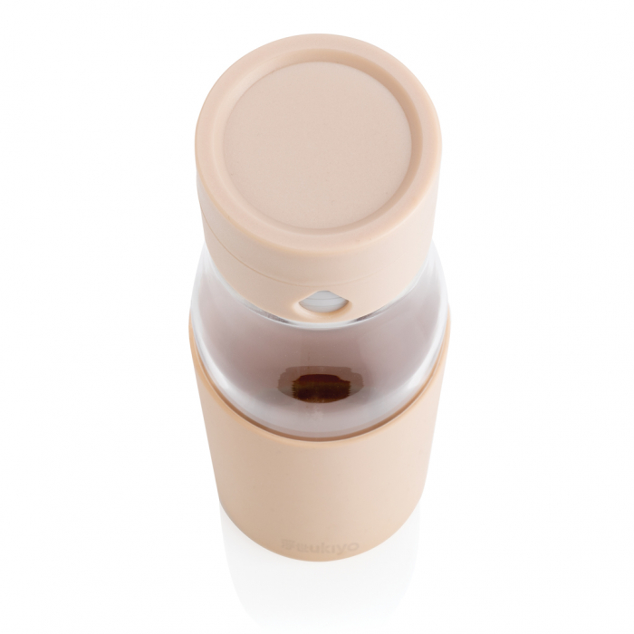 Sticla sticla Ukiyo 600 ml cu indicator hidratare si husa silicon [5]