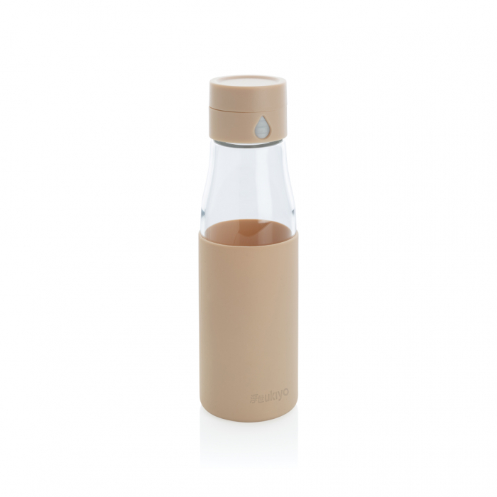 Sticla sticla Ukiyo 600 ml cu indicator hidratare si husa silicon [2]