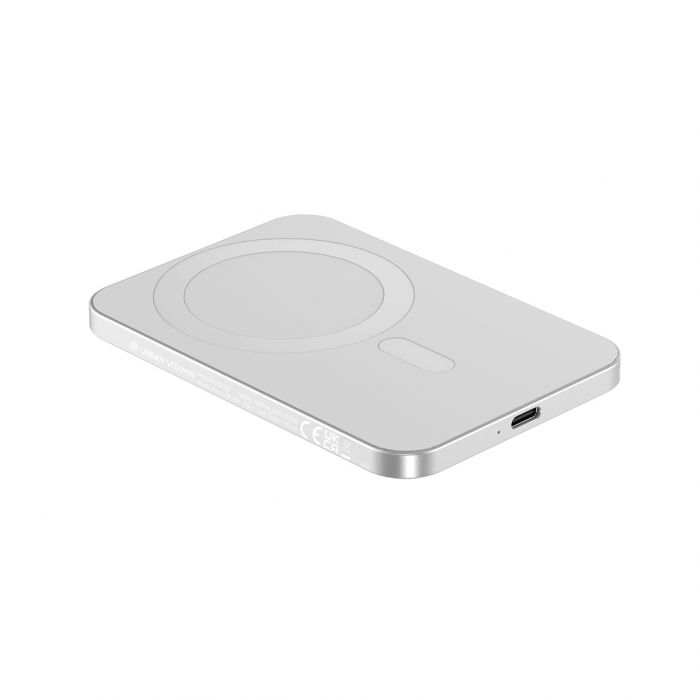 Powerbank Urban Vitamin Burbank 3.000 mAh, magnetic wireless 8W, aluminiu reciclat RCS [2]