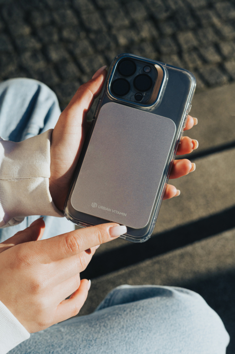 Powerbank Urban Vitamin Burbank 3.000 mAh, magnetic wireless 8W, aluminiu reciclat RCS [16]