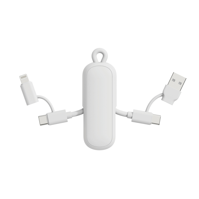Cablu breloc Urban Vitamin Dublin 4-in-1, 100W PD, USB-C si iOS, 480 Mbps [2]