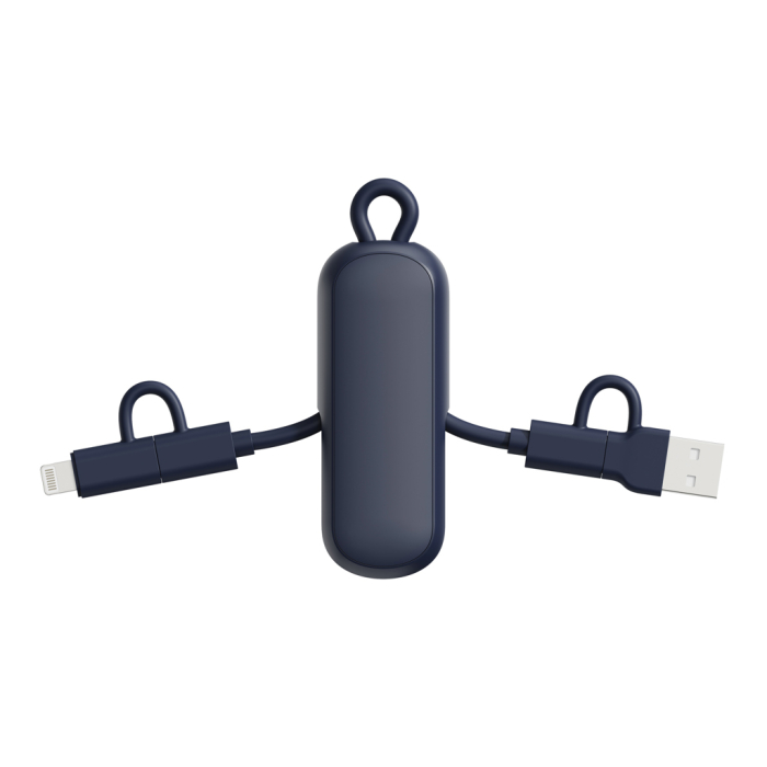 Cablu breloc Urban Vitamin Dublin 4-in-1, 100W PD, USB-C si iOS, 480 Mbps [5]