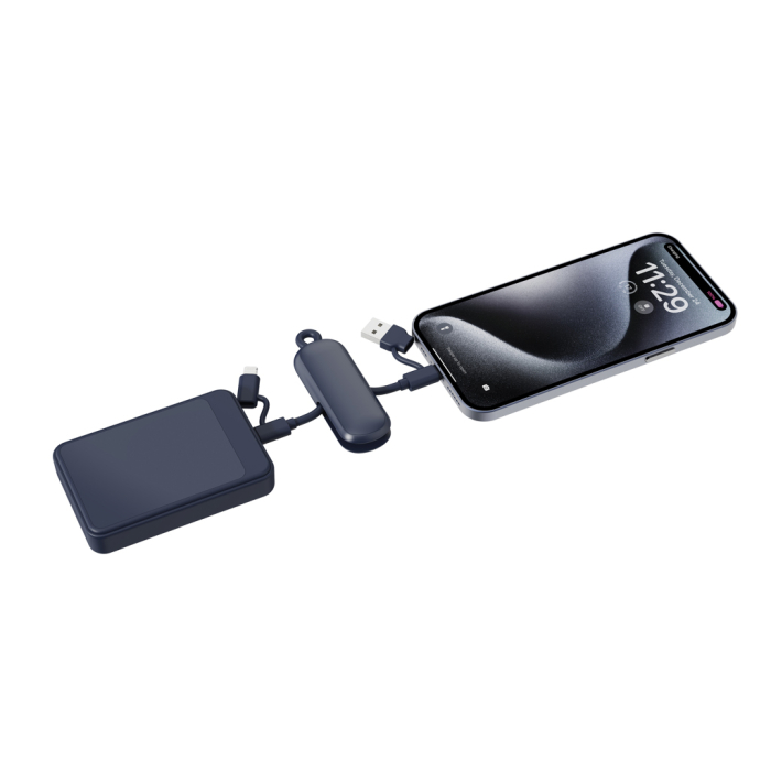 Cablu breloc Urban Vitamin Dublin 4-in-1, 100W PD, USB-C si iOS, 480 Mbps [4]