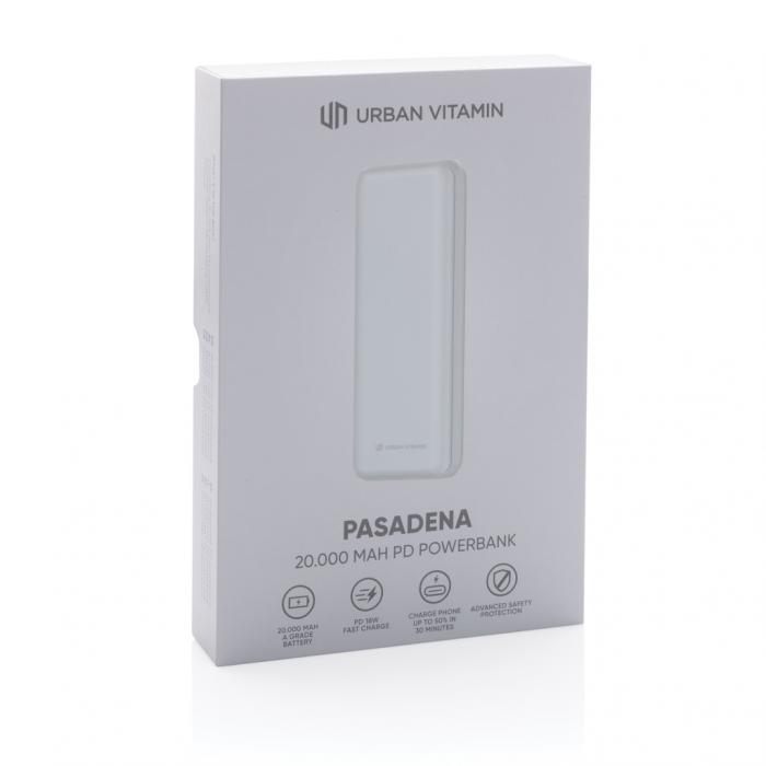 Powerbank Urban Vitamin Pasadena 20.000 mAh, incarcare rapida 18W PD [10]
